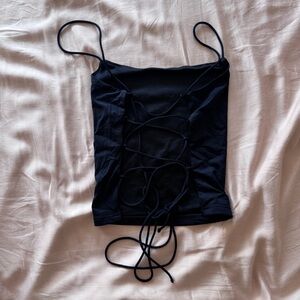 Princess Polly Black Strappy Top